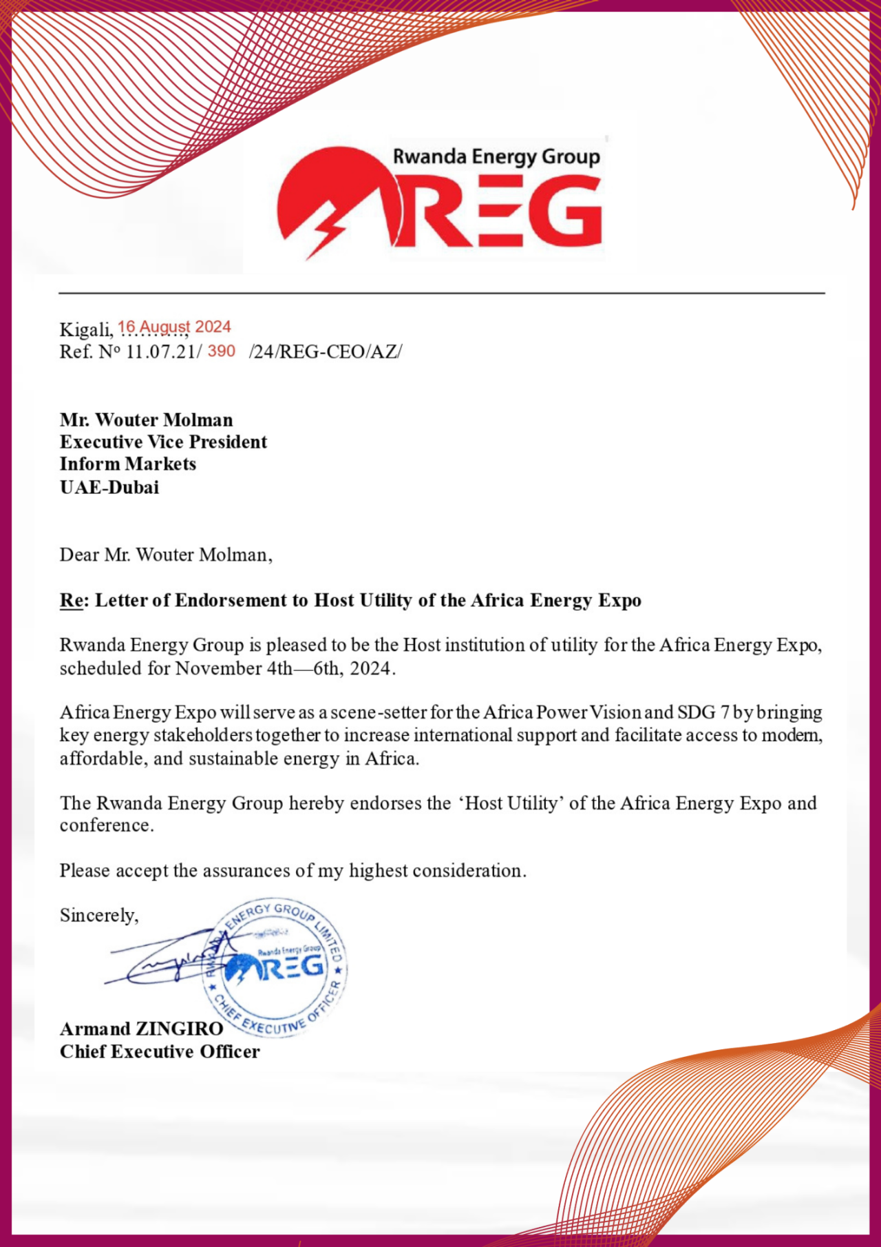 letter of endorsment